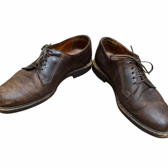 👞✨ Cole Haan Men’s Brown Leather Oxford/Derby Dress Shoes - Size 9.5 🔥